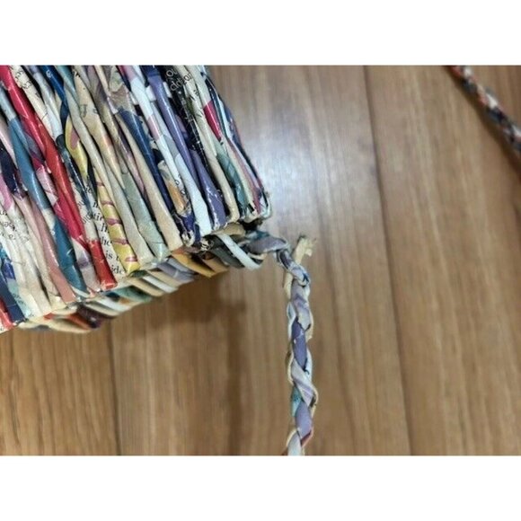 Rolled Newspaper Magazine Print Shoulder Bag Strap Unique 11" x 5" - Picture 8 of 8